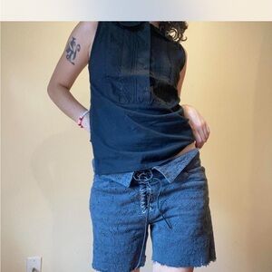 Isabel Marant vintage lace up mini shorts